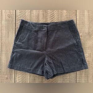 NWT LOFT Black and Gray Patterned Shorts